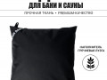 Подушка анатомическая для бани и сауны Black Banya 48х48 изображние № 1