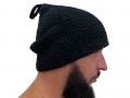 Шапка вязаная для бани и сауны ручной работы прямая изображние № 4