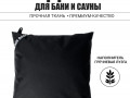 Подушка анатомическая для бани и сауны Black Banya 28х28 изображние № 1